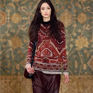 Tory Burch Size Small Tapestry Sweater